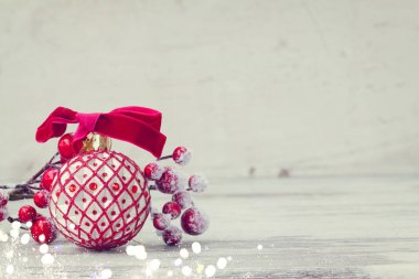 kırmızı bir beyaz Noel