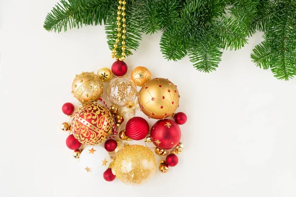 Závěsné vánoční koule — Stock fotografie