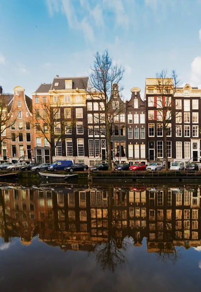 Maisons d'Amstardam, Pays-Bas — Photo