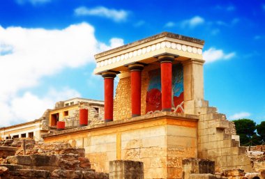 Knossos Sarayı'nda crete, Yunanistan