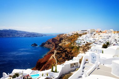 Oia ve Aegan denizi, Yunanistan
