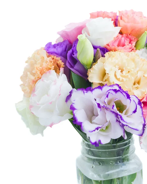 Różowe, białe i fioletowe kwiaty — Zdjęcie stockowe