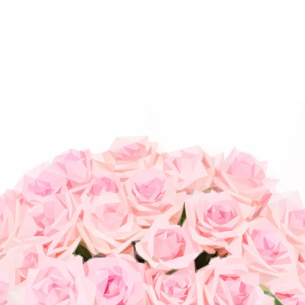 Roses roses en fleurs — Image vectorielle