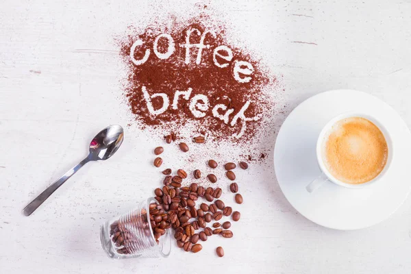 Koffiepauze concept — Stockfoto
