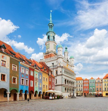 Poznan, Polonya 'daki eski pazar meydanı
