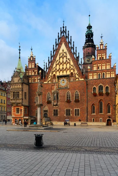 Hôtel de ville de Wroclaw, Pologne — Photo