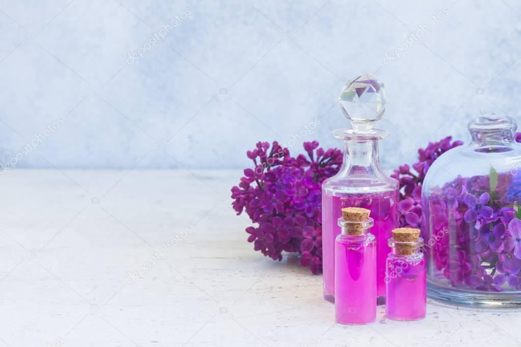 Lilac essence vials