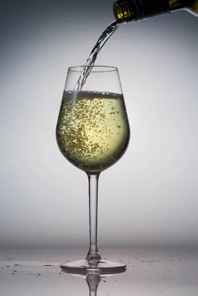 Glass of white wine — Stock Photo, Image