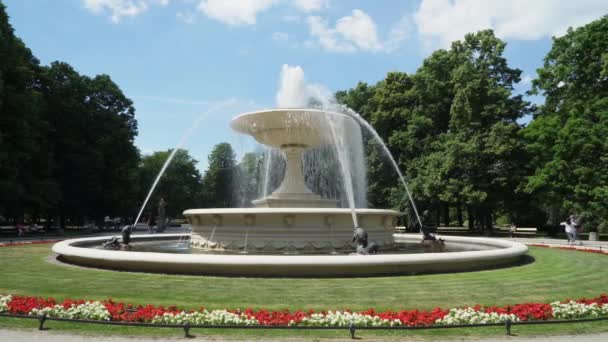 Saxon park, Warszawa — Wideo stockowe