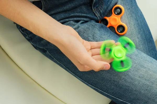 Fidget spinner, popolare giocattolo rilassante, design generico — Foto Stock