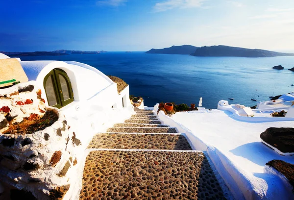 그리스 산토리니 섬의 아름다운 세 부점들 — 스톡 사진