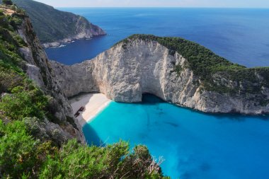 Zakinthos adasının güzel manzarası