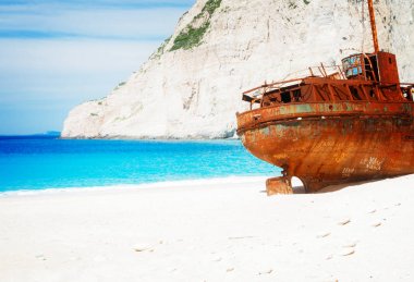 Zakinthos adasının güzel manzarası