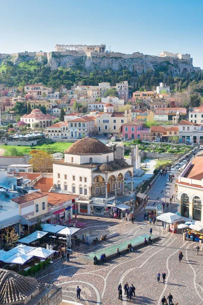アクロポリスの丘とアテネのスカイライン — ストック写真