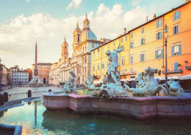 Piazza Navona, Roma, İtalya