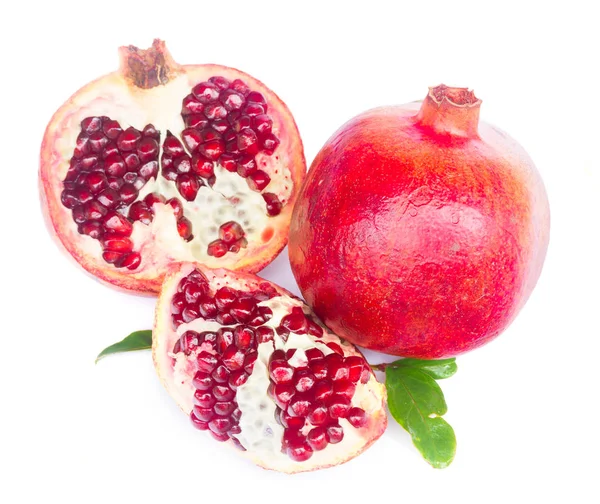 Pomegranate on white — Stock Photo, Image