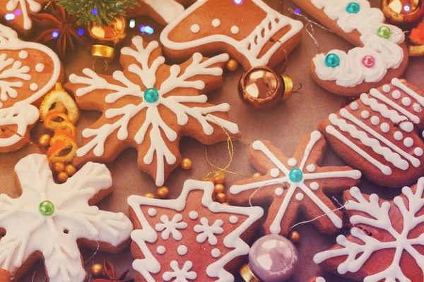 Galletas de jengibre de Navidad — Foto de Stock