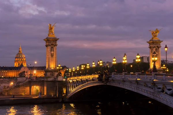 Ponte di Alexandre III, Parigi, Francia — Foto Stock