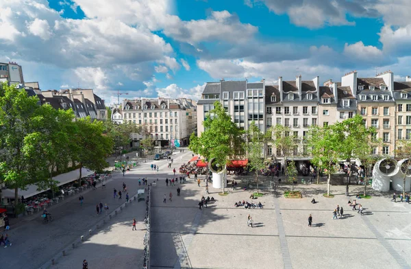 Square of Georges Pompidou, Paris — Stock Photo, Image