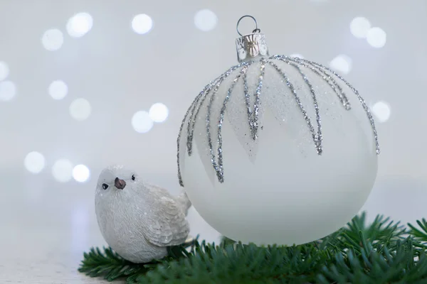 Karlı beyaz Noel — Stok fotoğraf