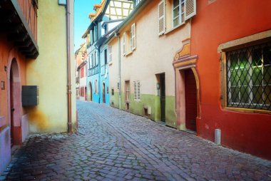 Colmar, güzel şehir Alsace, Fransa