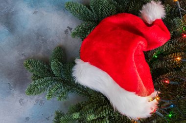 Noel sahne Snata şapka ile