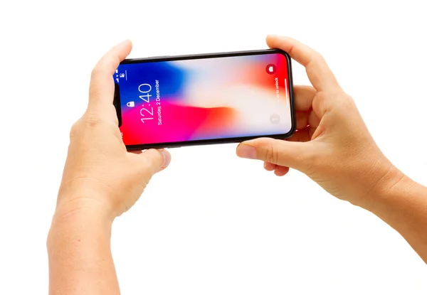 Nowy iphone X — Zdjęcie stockowe