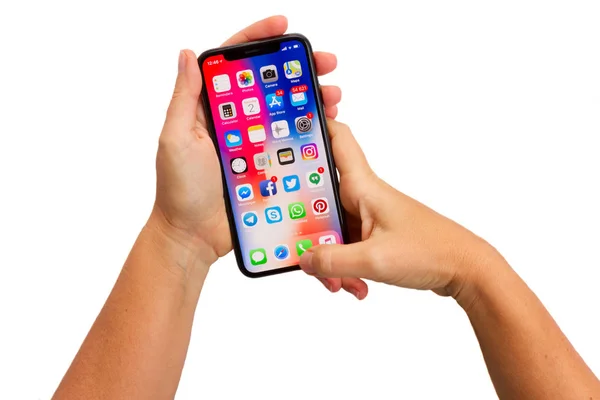 Nowy iphone X — Zdjęcie stockowe