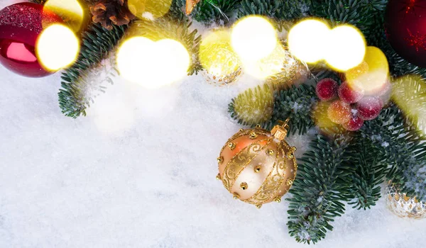 눈 크리스마스 장면 — 스톡 사진