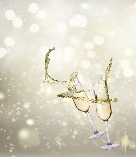 Two champagne glasses — Stock Photo, Image