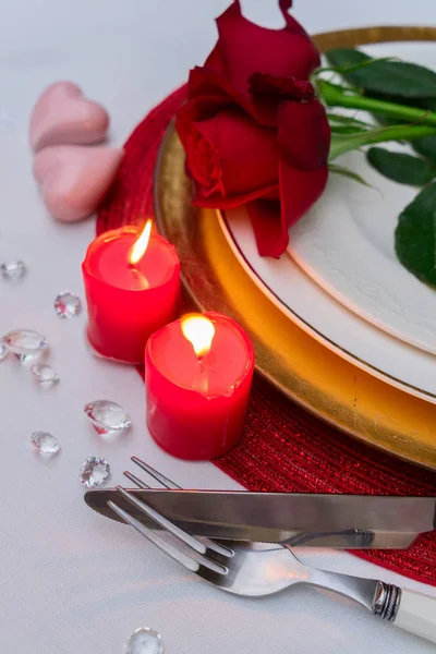 Valentijnsdag diner — Stockfoto