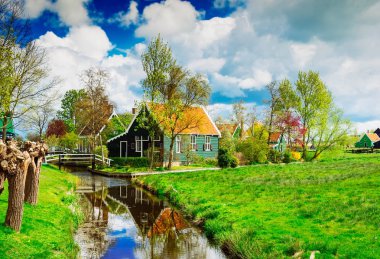 Eski kasaba Zaanse Schans'a, Hollanda
