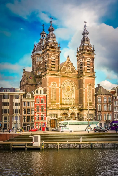 阿姆斯特丹圣尼古拉斯教堂 — 图库照片