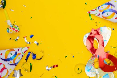 Parlak renkli karnaval veya parti sahneleri