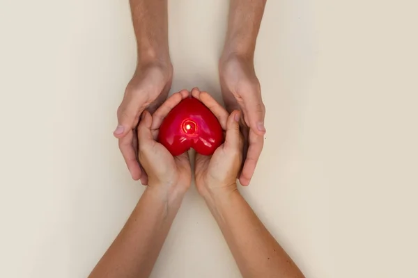 Hands holding heart — Stock Photo, Image