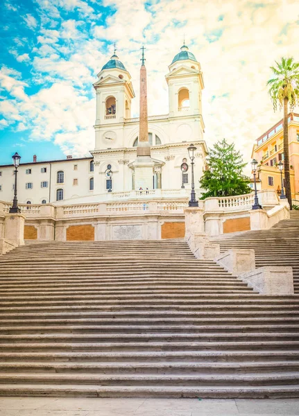 Spanska trappan, Rom, Italien — Stockfoto