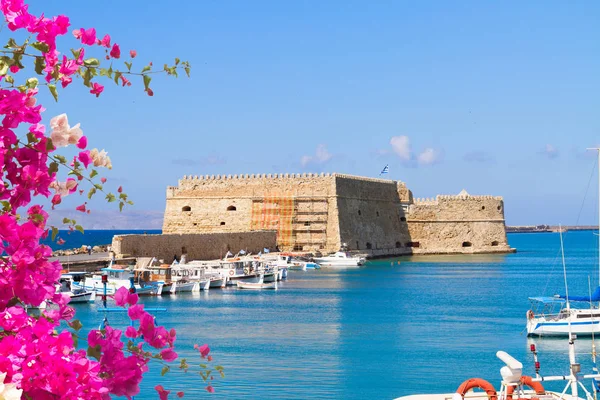 Heraklion harbour, Crete, Greece — Stock Photo, Image