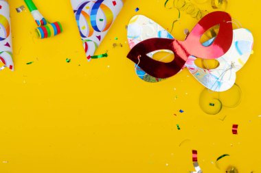 Parlak renkli karnaval veya parti sahneleri