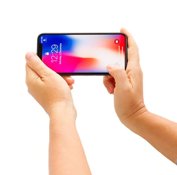 Nowy iphone X — Zdjęcie stockowe