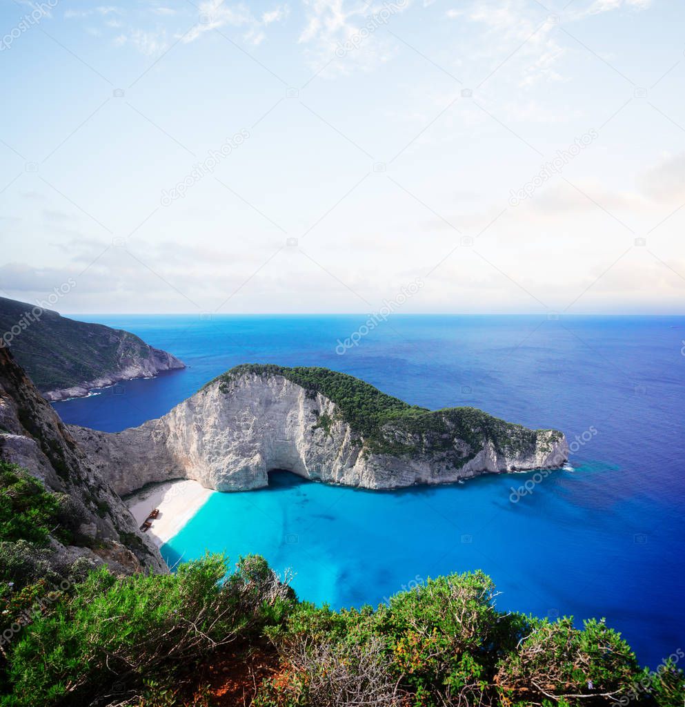 Beautiful lanscape of Zakinthos island