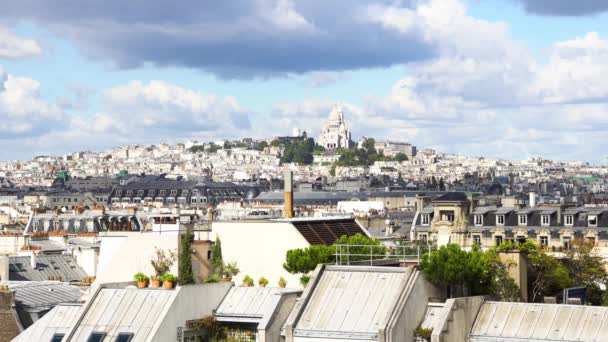 Mont Matre hill, París, Francia — Vídeo de stock