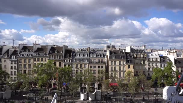 Plaza de Georges Pompidou, París — Vídeo de stock