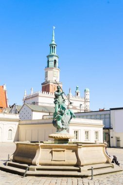 Poznan, Polonya 'daki eski pazar meydanı