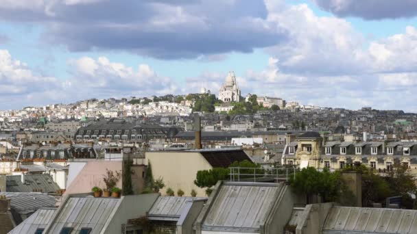 Mont matre hill, paris, Fransa — Stok video