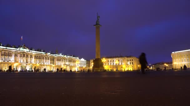 Piazza del Palazzo e Eremo di Stato, Russia — Video Stock