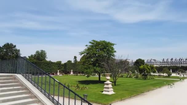 Tuileries Bahçesi, Paris — Stok video