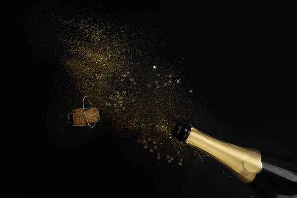 Natal amd Feliz Ano Novo Champagne — Fotografia de Stock