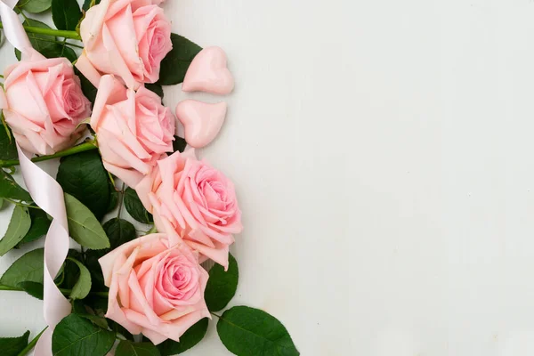 Φρέσκα άνθη τριαντάφυλλου — Φωτογραφία Αρχείου
