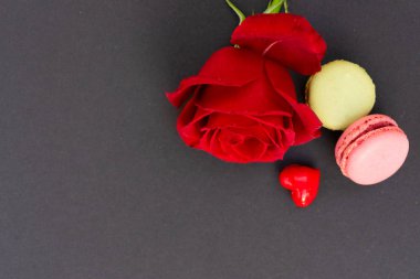 Siyah arkaplanda kırmızı güller