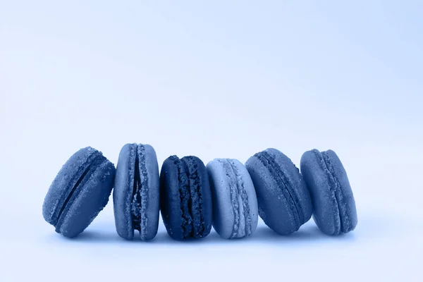 Macaroons cookies on pink — Stock Photo, Image